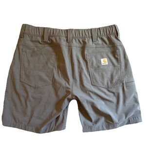 Carhartt Force Sun Defender Shorts Mens Large Steel Gray Relaxed Fit Flat Front